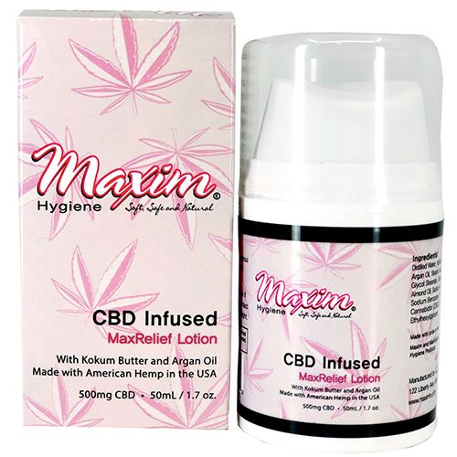 MaxRelief® Infused CBD Moisturizing Body Lotion, 50ml (1.7oz), Single Pack