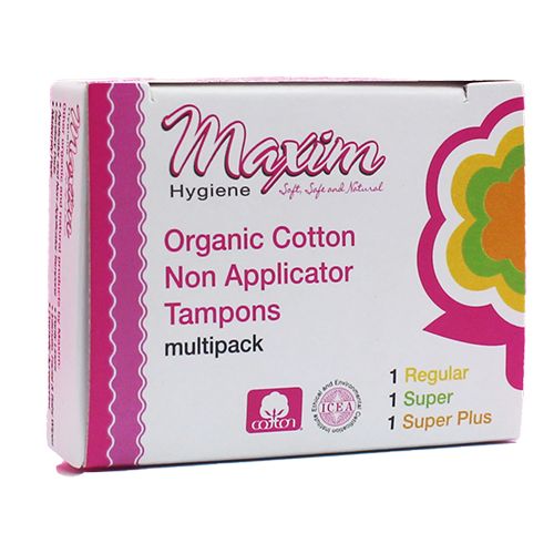Organic Non-Applicator Tampons, Combo, 3ct