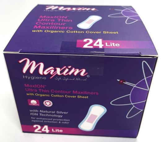 MaxION® Ultra Thin Contour Wrapped Maxiliners, Light, 24 Count