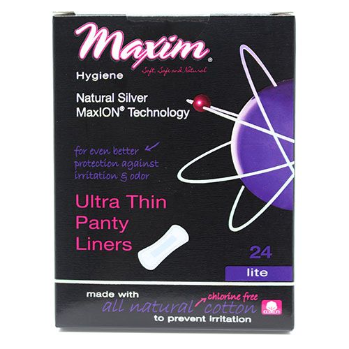 MaxION® Ultra Thin Anatomical Wrapped Pantiliners, Light, 24 Count